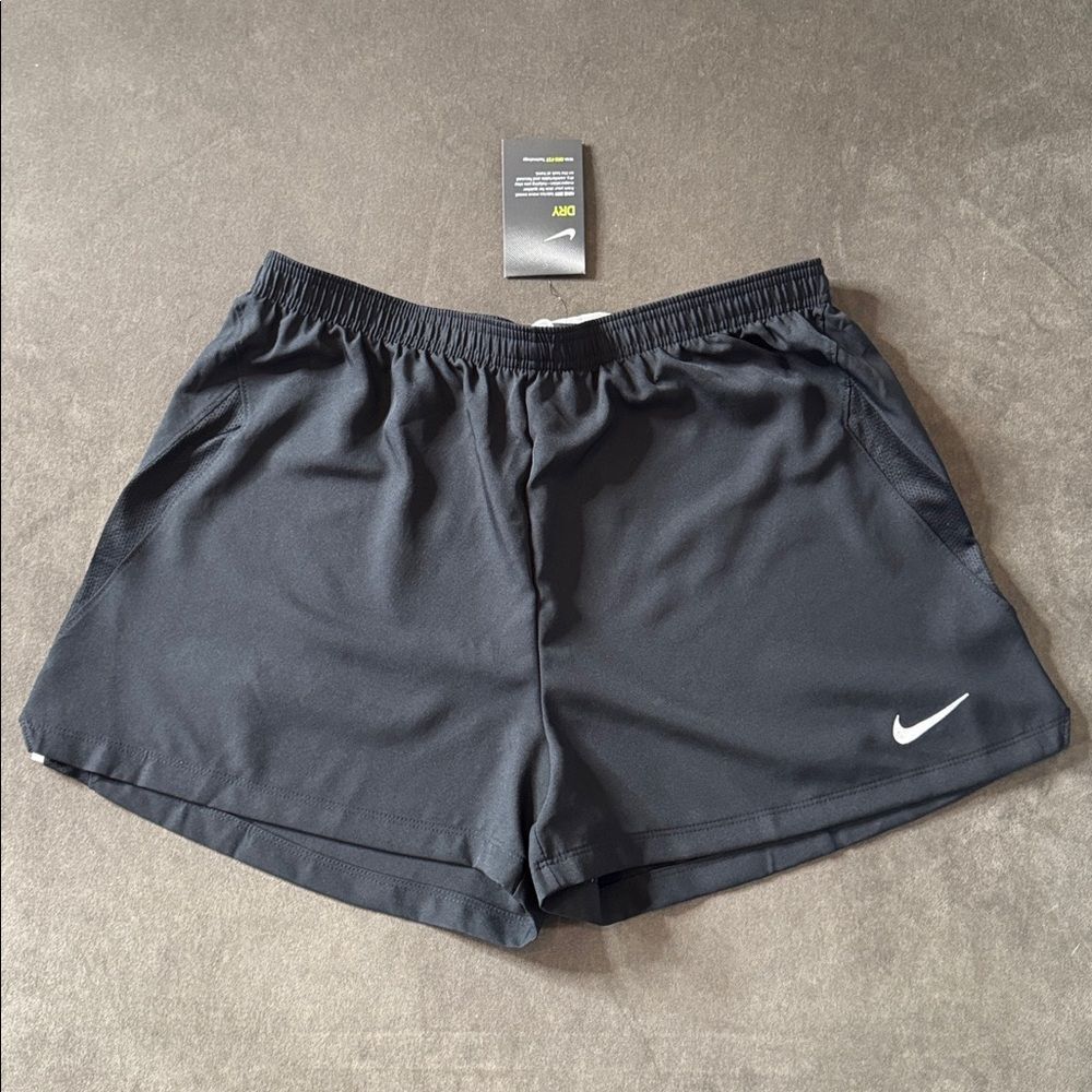 Women’s Nike Black Sport Shorts Dri-Fit AJ1266-010 Loose Fit LARGE NWT